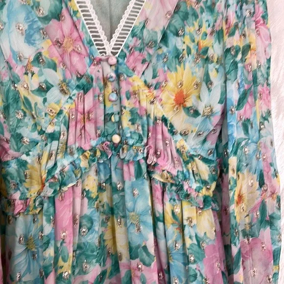 Hemant & nandita georgette dress - Picture 5 of 10